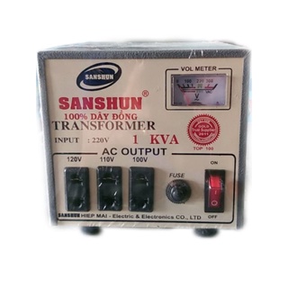 Biến thế 1kva lõi đồng- ổn áp 1kva đổi điện 220v ra 100v-110v