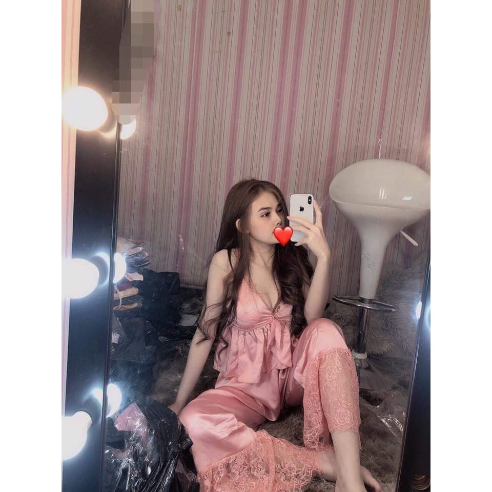 Set ngủ phối ren siêu sexy hàng sịn hình thật sp