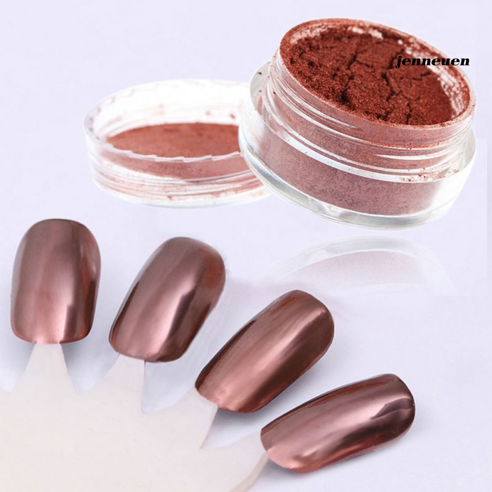 [Hàng mới về] Bột Kim Tuyến Lấp Lánh Kèm 2 Cọ Làm Móng Nghệ Thuật Phong Cách Gợi Cảm Cho Nữ