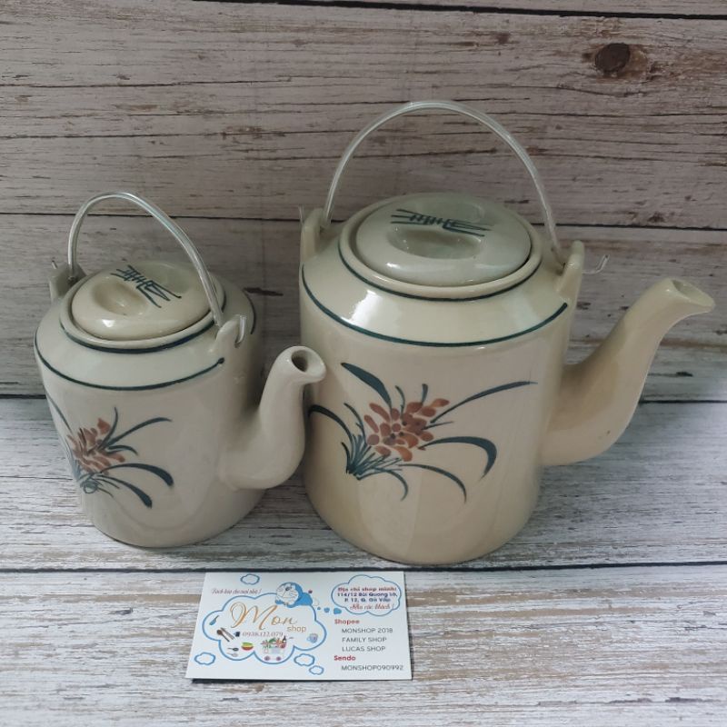 💢Ấm Tích Gốm Xưa 💥Họa Tiết Vẽ Tay👍 Con Gà Trống🐓. 👌😉