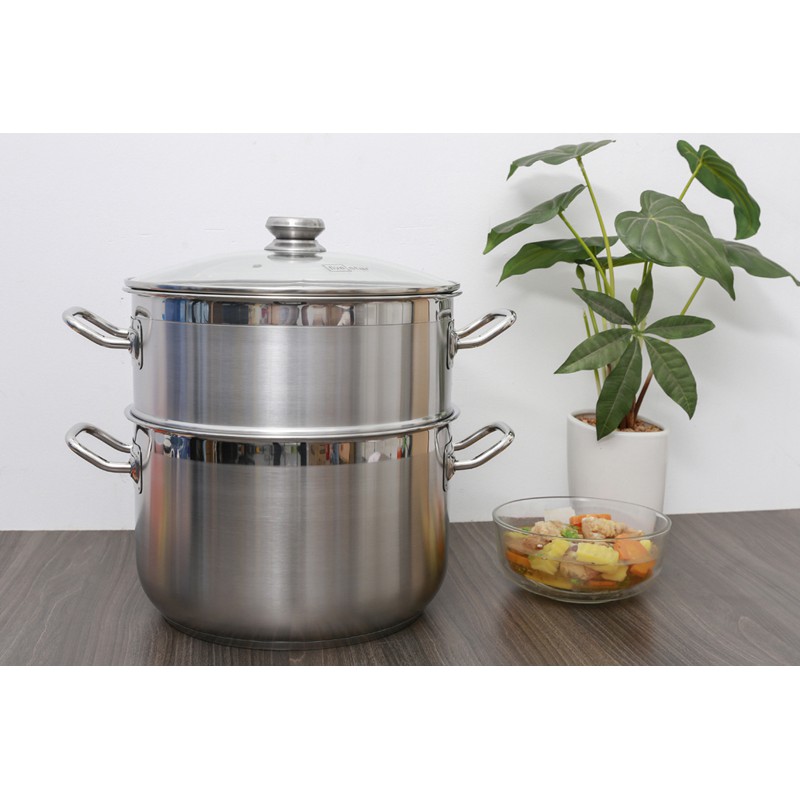 Bộ nồi hấp Fivestar 3 đáy 30cm - inox cao cấp - bảo hành chính hãng 5 năm