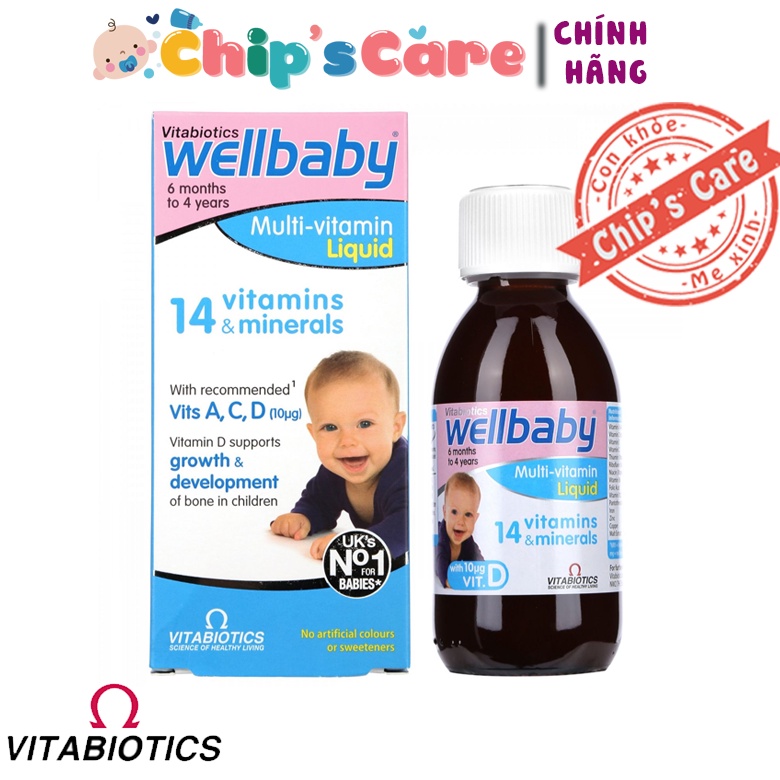 Multi Vitamin WellBaby Liquid bổ sung Vitamin date 2023