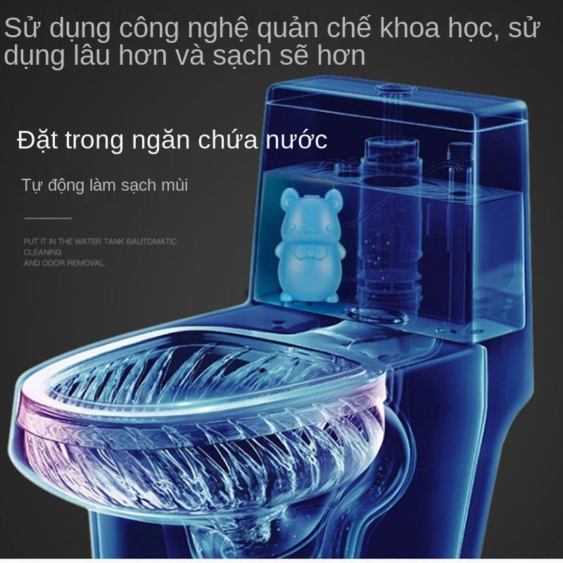 bồn cầu sạch bong bóng xanh khử mùi nhà vệ sinh BMW bucket toilet cung cấp hương thơm nước hoa