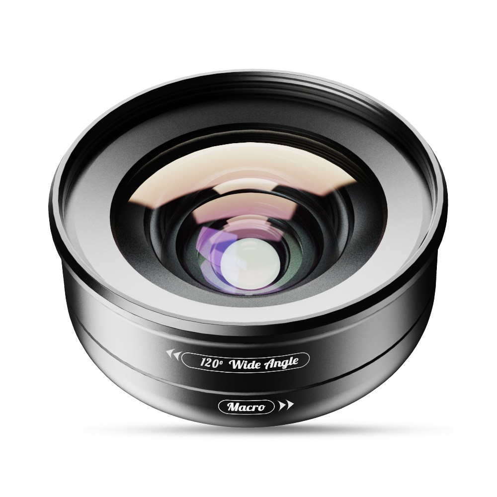 Bộ lens 2IN1 Apexel APL-HD5-2IN1WM HD 4K - Ống kính macro và góc rộng cho điện thoại