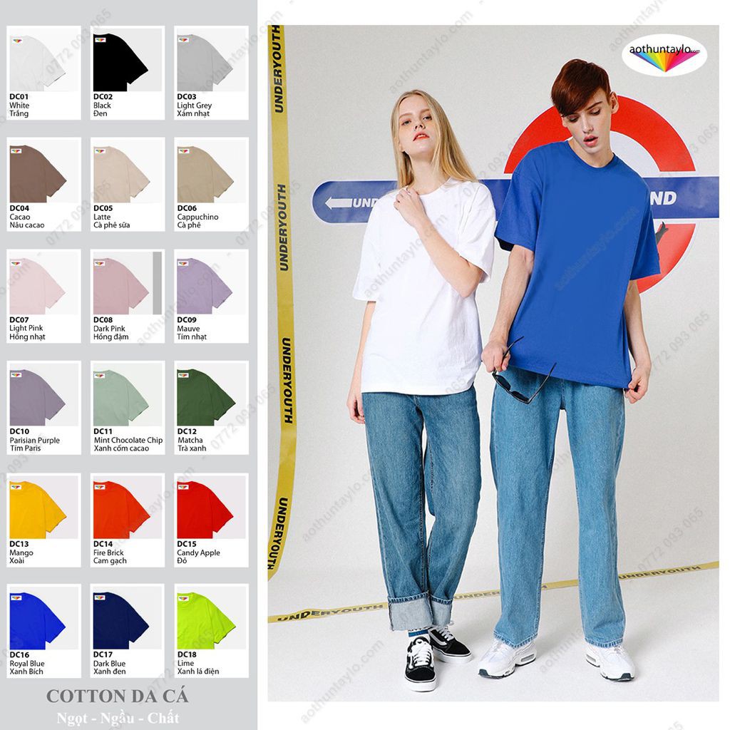 Áo Thun Oversized-fit Màu Trơn x Vải Cotton Dày Xuất Khẩu French Terry (Korea) | Unisex Streetwear Local Brand STVR.vn | BigBuy360 - bigbuy360.vn