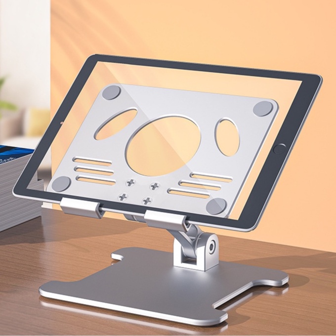 Giá Đỡ iPad Nhôm MT88 Kệ Đỡ Máy Tính Bảng Điện Thoại Gấp Gọn Nâng Chỉnh Độ Cao Đa Năng Cao Cấp