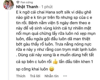 Dung dịch vệ sinh hana soft silk