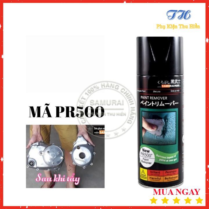 Chai Tẩy Sơn Xe Máy Chính Hãng Samurai - Mã PR500