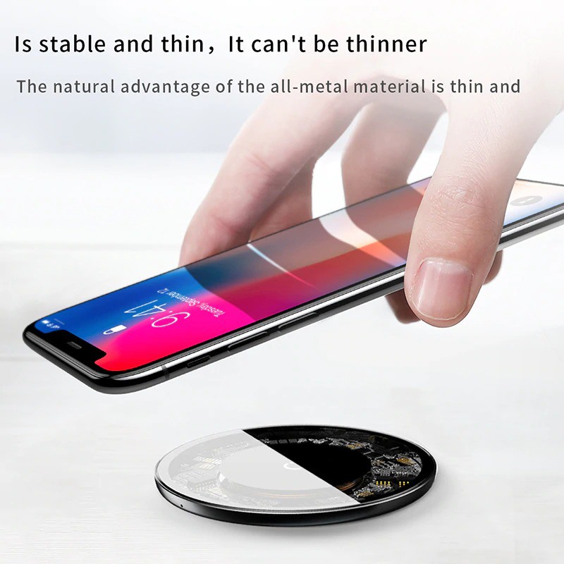 Đế sạc nhanh không dây siêu mỏng Baseus Simple Wireless Charger 10W