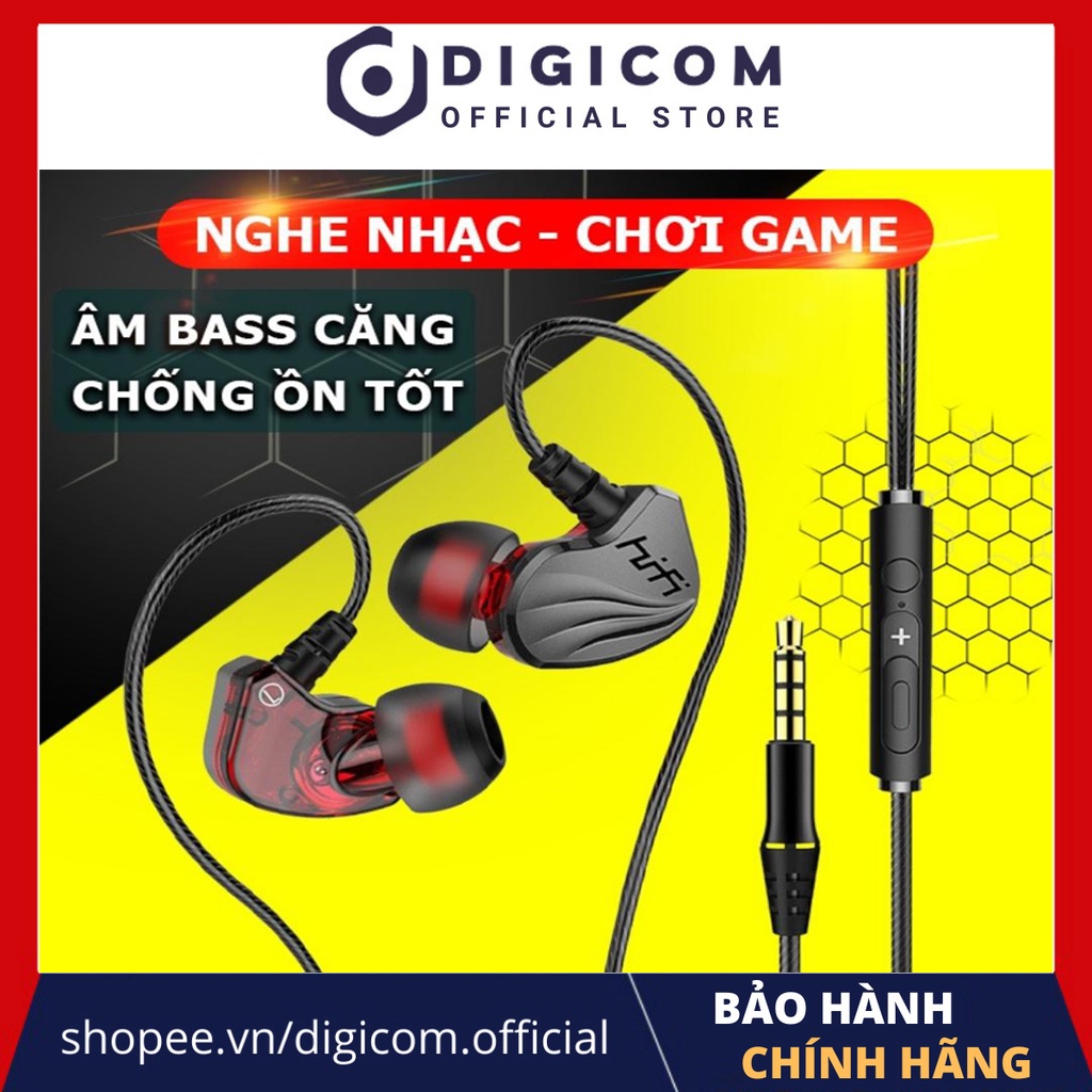 Tai nghe nhét tai có dây gaming super Bass chống ồn hiệu quả, âm thanh khủng có Mic đàm thoại S2000 Pro