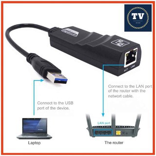Cáp Chuyển Đổi USB 3.0 To Lan 10-100-1000 Mbps Gigabit - USB Sang Lan-UL2 (OEM)