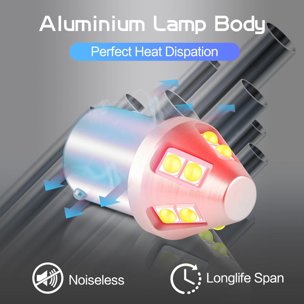 Đèn LED Xi Nhan Bóng LED 1156 T20 W21/5W 7443 W21W 7440 PY21W P21W Ba15D BA15S Baau15S Cho Xe Hơi