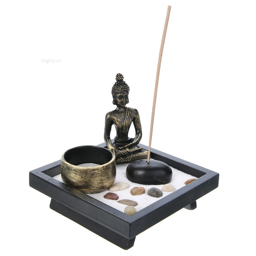 Bộ dụng cụ đốt trầm hương phong cách Phật giáo cho người tập Thiền Định