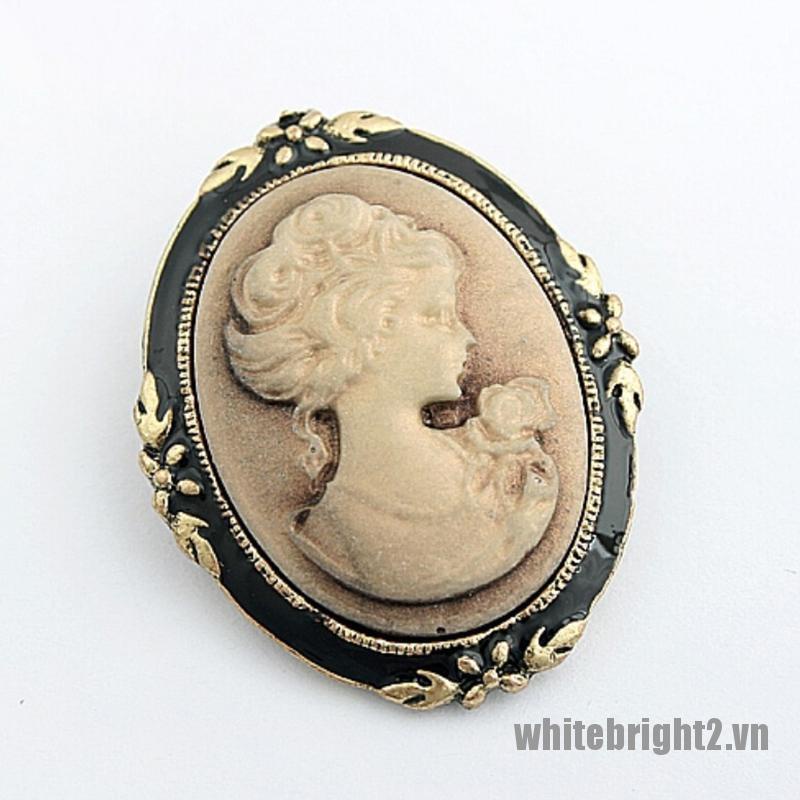 Ghim Cài Áo Hình Chân Cameo Phong Cách Vintage