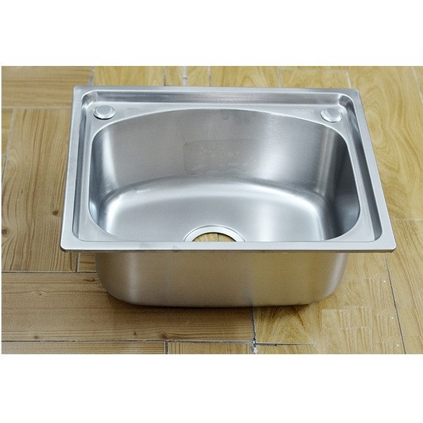 Chậu rửa chén bát Inox 304 Đơn+ bộ xả đầy đủ