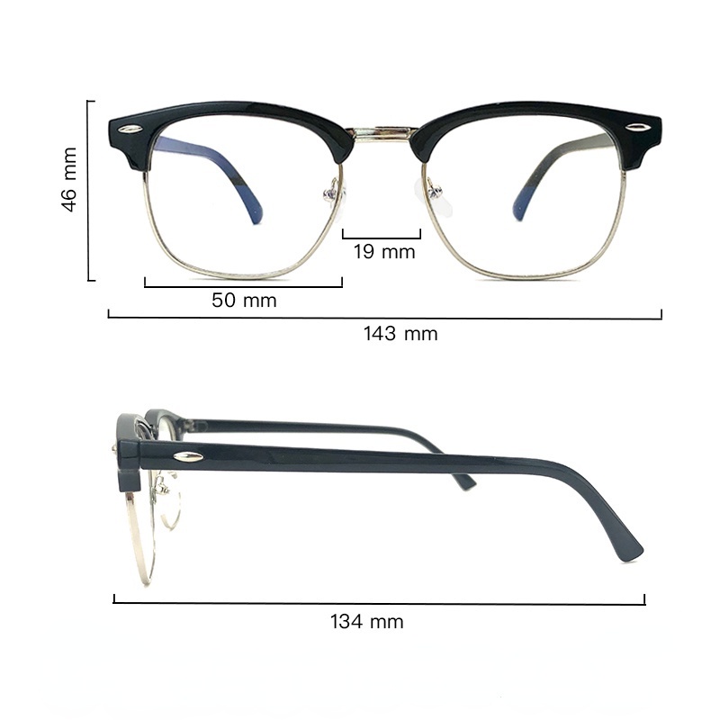 Mắt Kính Chống Bức Xạ Bằng Kim Loại Chống Ánh Sáng Xanh Dành Cho Nam Nữ