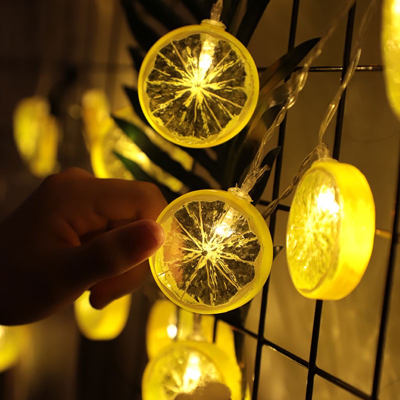 Dây Đèn LED Hình Lát Chanh Ngộ Ngĩnh, Dễ Thương 3M 20 Đèn