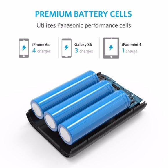 Pin sạc dự phòng Anker PowerCore 10000 mAh, Nhỏ Nhẹ nhất - A1263 [PHÂN PHỐI CHÍNH HÃNG, BẢO HÀNH 18 THÁNG]