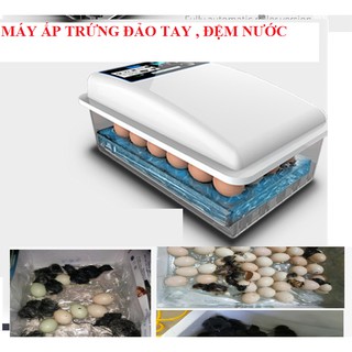 Máy ấp trứng tiết kiệm điện L24_36 đảo tay đệm nước, không dùng quạt không gây thiếng ồn