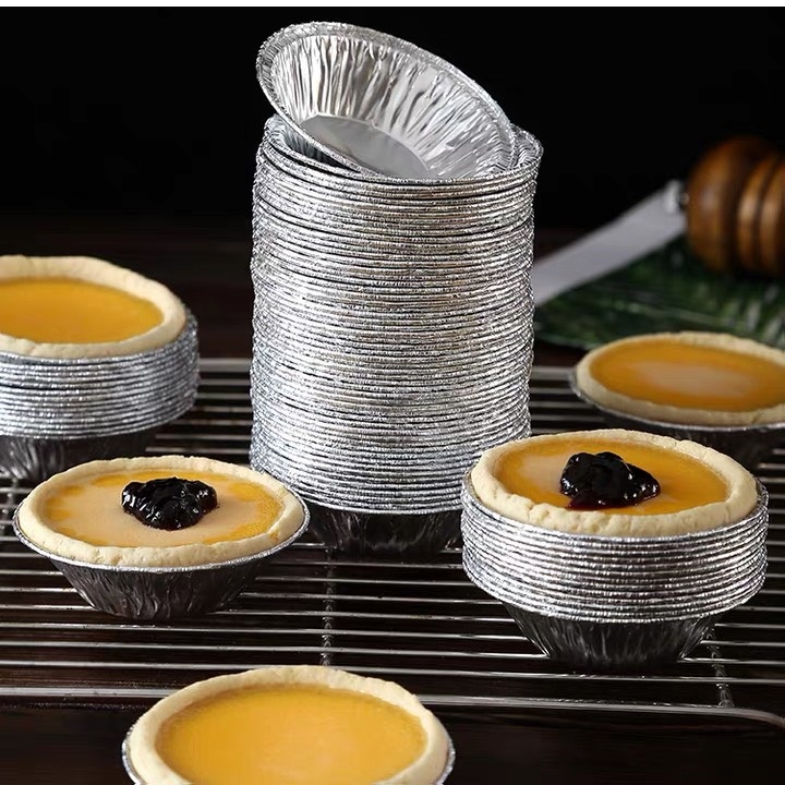 Khuôn làm bánh tart trứng bằng nhôm tiện dụng kích thước 7cm FAMAHA