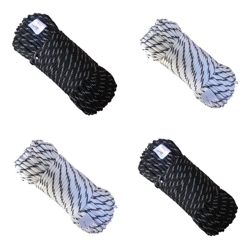 20 mét - Dây Dù 4mm tròn spandex có lõi êm tay dùng làm vòng tay, căng lều, trang trí, dây phơi