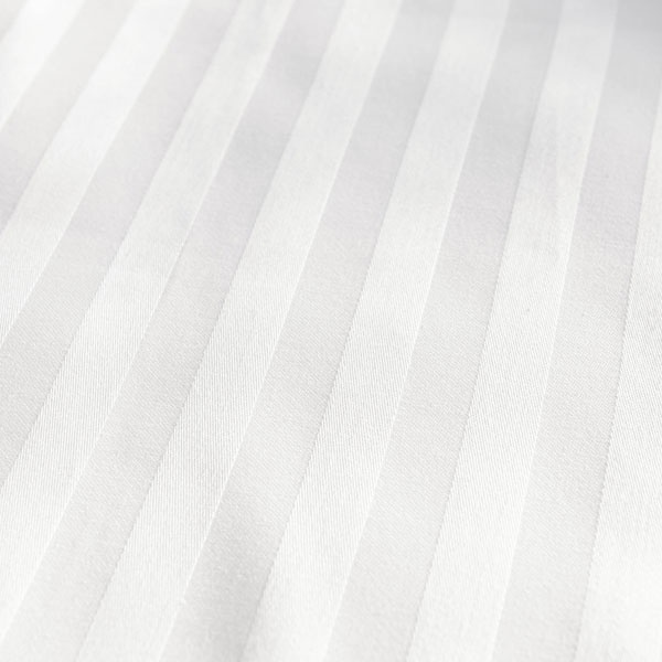 Vỏ Gối Nằm Khách Sạn Cao Cấp VUA GỐI Deluxe Pillowcase 100% Cotton Trắng Sọc CVC T300 3cm May Dạng Túi Sang Trọng