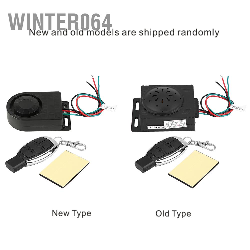 Winter064 Motorcycle Anti-theft Security Alarm System with Remote Control 9-16V Universal