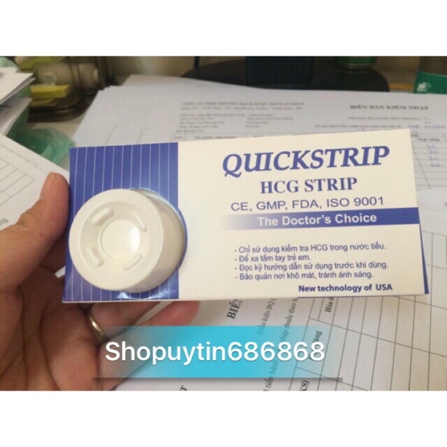 Combo 2 que thử thai QUICKSTRIP