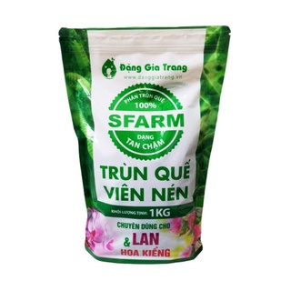 Phân trùn quế viên nén gói 1kg dành cho lan và cây trồng