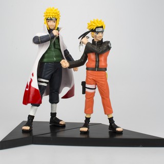 Set 02 Mô Hình Naruto Nhân Vật Uzumaki Naruto vs Namikaze Minato Cực Đẹp - Cao 16cm