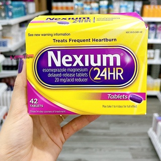 Nexium 24hr mỹ, viên uống đau dạ dày ợ nóng