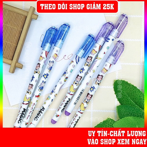 Combo 12 bút mực xóa được Magic ER-03 loại tốt đầu 0.5 mực tím và xanh ( chọn phân loại ) - Nguyễn Thùy Store