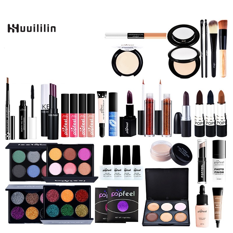 (Hàng Mới Về) Bảng Phấn Mắt Popfeel 08 Màu Kèm Túi Đựng Tiện Dụng