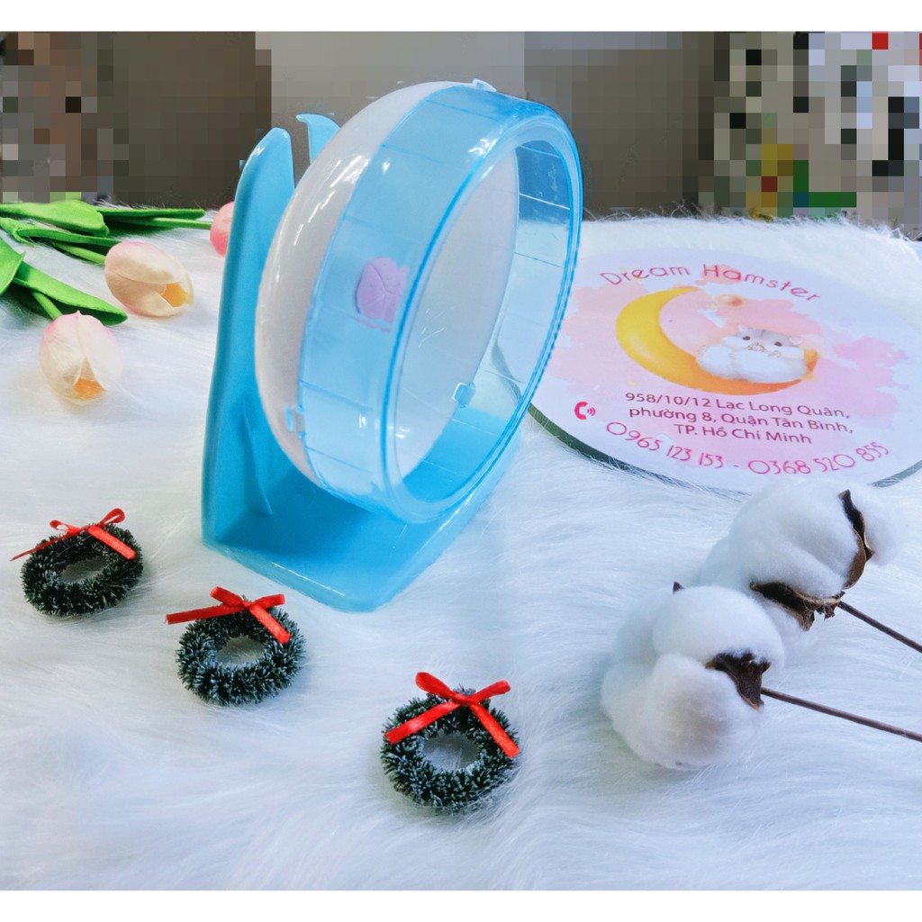 Wheel Silent 14-16cm kèm đế cho hamster