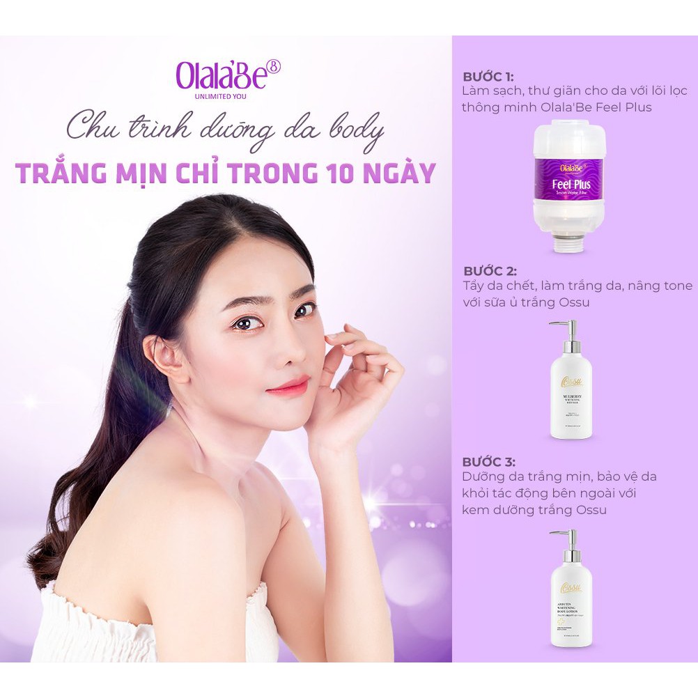 Combo dưỡng trắng da toàn thân cấp tốc sau 10 ngày Olasu