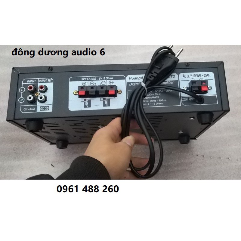 AMPLI LIỀN KARAOKE CÓ ĐIỆN ÁP 12V - PA 7 DC CÔNG SUẤT 250W