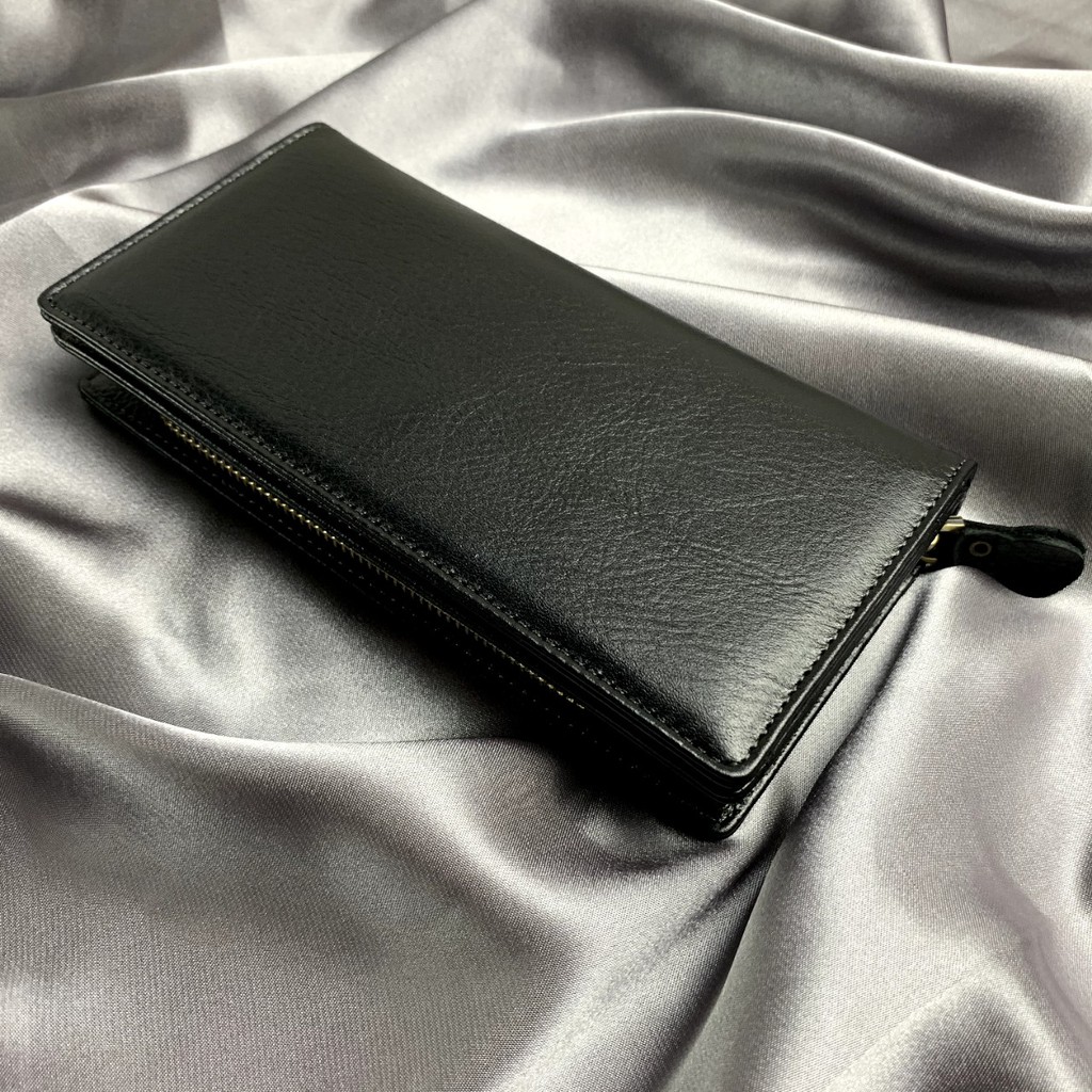 Clutch cầm tay Unisex da bò thật CL129VB (Đen/Nâu) [Freeship] - 100% da bò thật, BH 3 năm | BigBuy360 - bigbuy360.vn