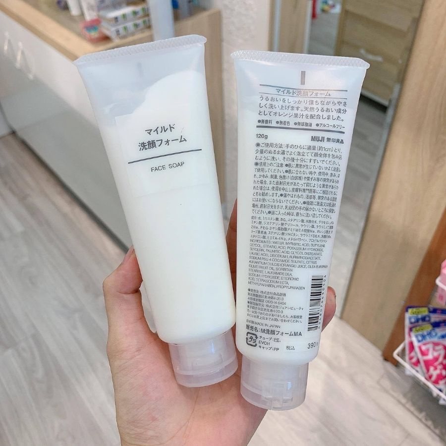 Sữa Rửa Mặt Muji Face Soap 120g Nhật Bản srm dưỡng ẩm trắng hồng lành tính cho da nhạy cảm giá rẻ thông dụng | BigBuy360 - bigbuy360.vn
