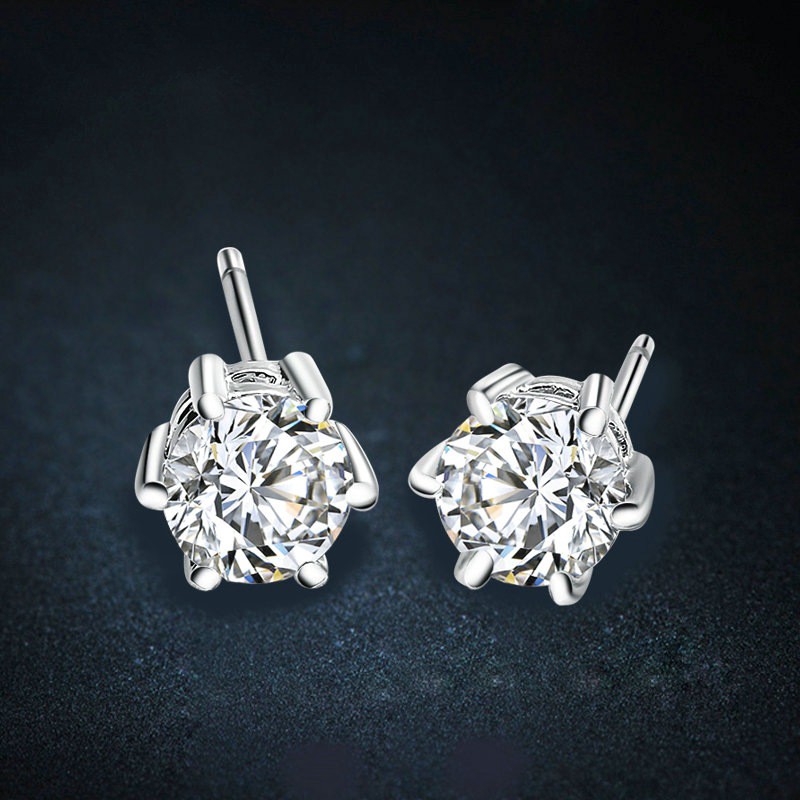 Khuyên tai bạc 925 kiểu Hàn Quốc đáng yêu cho nữ