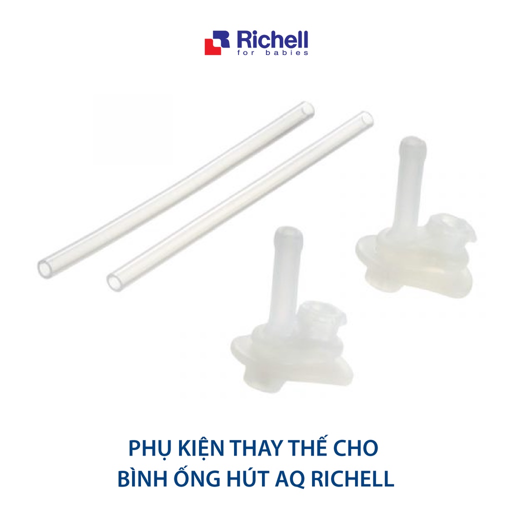 Ống hút S-2 chống sặc Richell Nhật Bản - 2 bộ | Baby