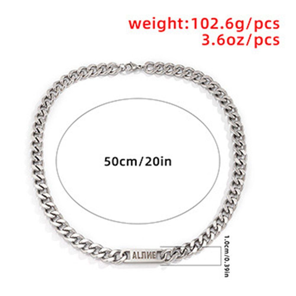 Vòng Cổ Choker Dây Xích Dày Dặn Phong Cách Punk Đơn Giản Cho Cặp Đôi