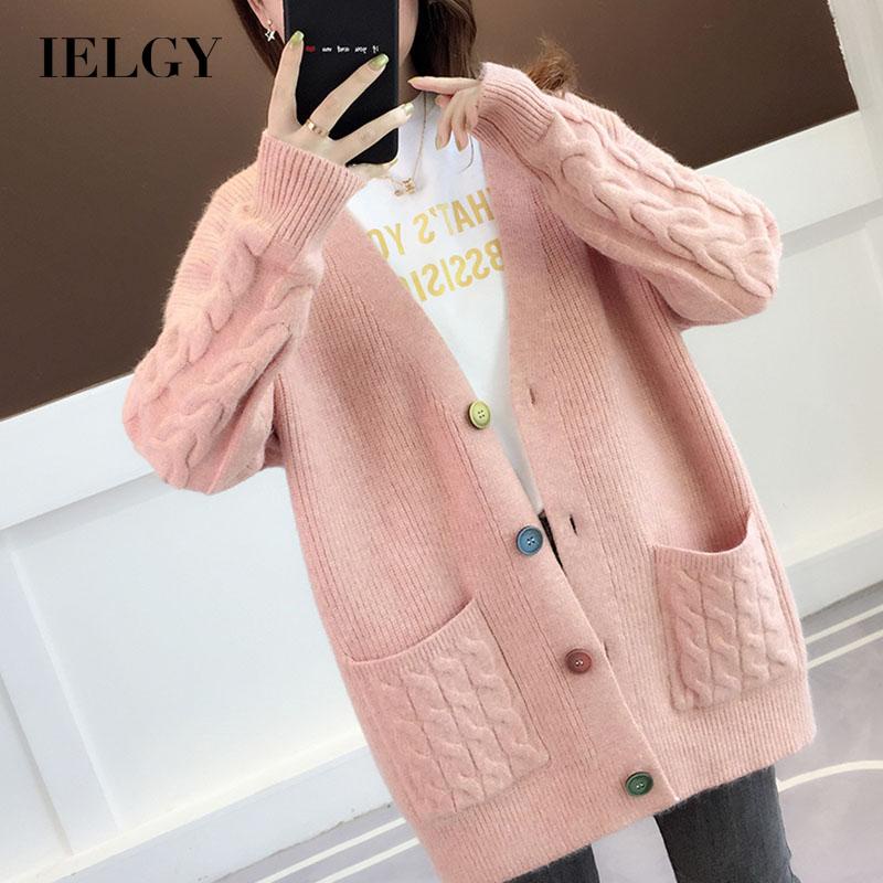 Áo Khoác Dệt Kim Dáng Rộng Thời Trang Dành Cho Nữ