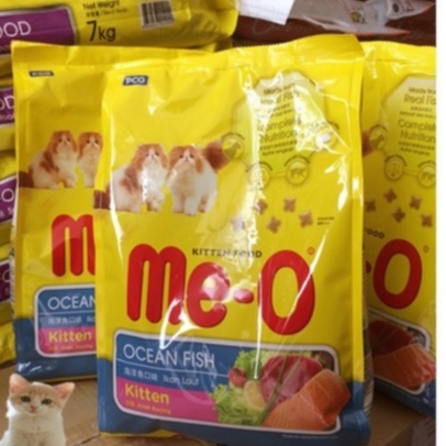Thức ăn cho mèo con me-o kitten vị cá biển 1.1kg dưới 12 tháng