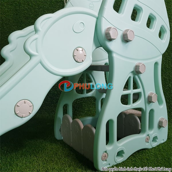 Bộ cầu trượt cho bé hình nấm, cầu tuột nhựa giá rẻ cho bé PL0628B