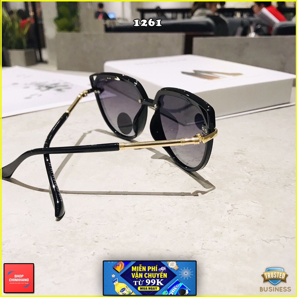 KÍNH MÁT NỮ TRÒNG POLARIZED GỌNG MẠ VÀNG SÀNH ĐIỆU SH1261