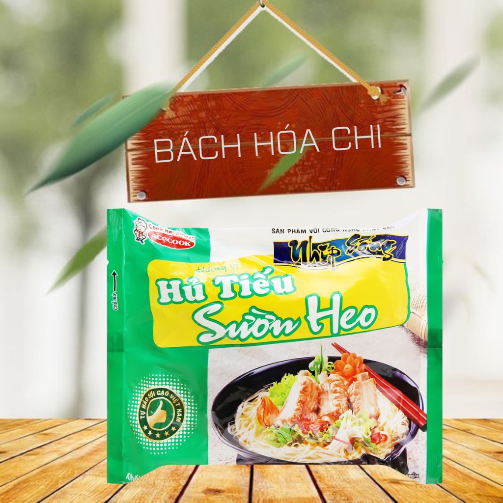 Thùng 30 gói Hủ tiếu sườn heo Nhịp Sống