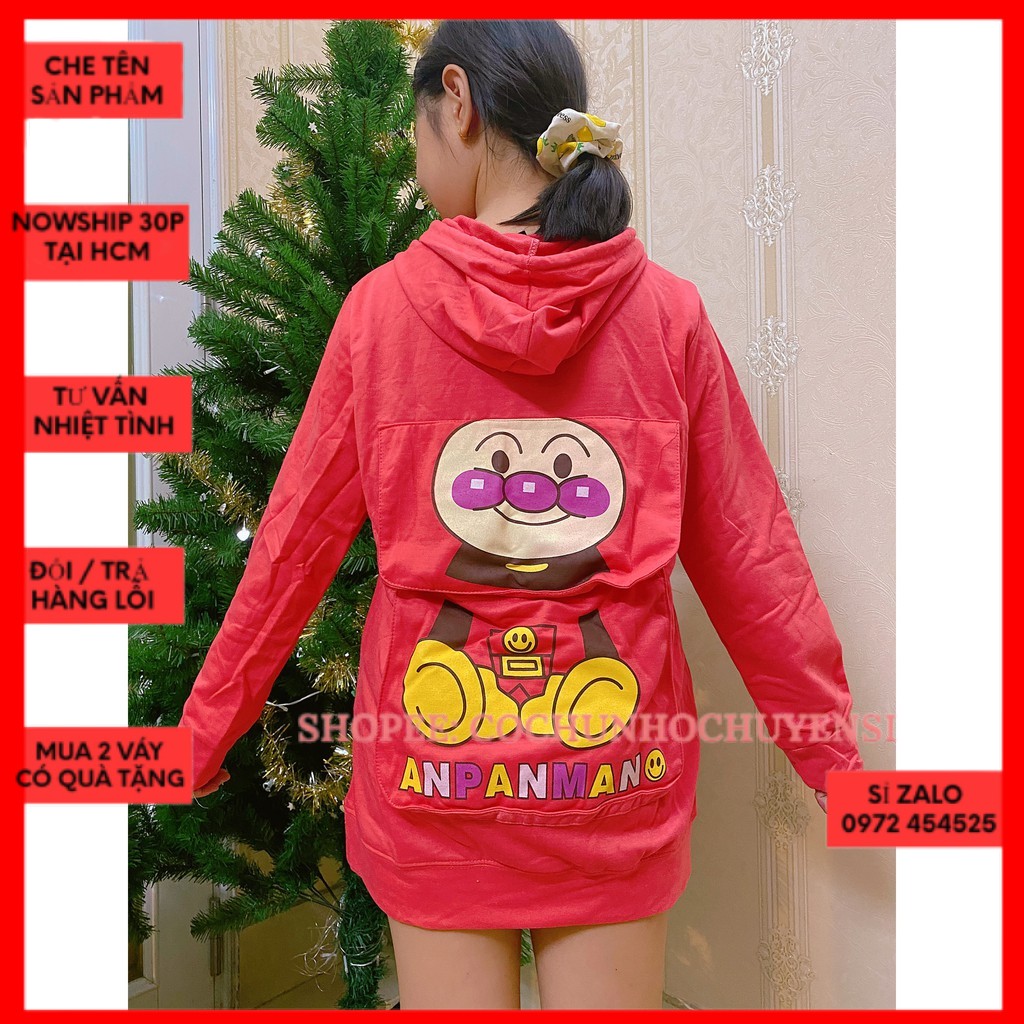 Ship nhanh 2h - ( ảnh thật )Áo hoodie dài tay in hình hoạt hình - Áo Thun Dài Tay Có Nón