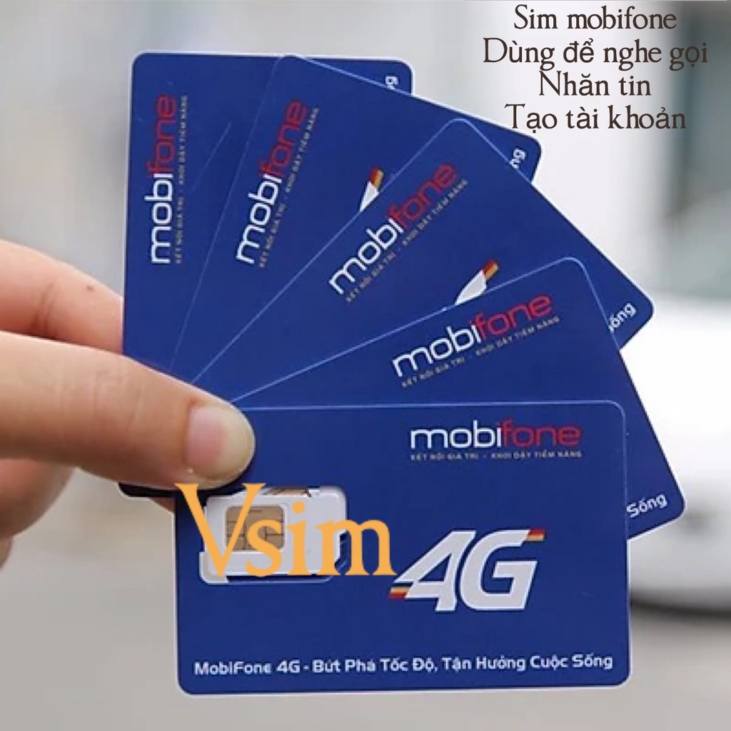 SIM MOBIFONE nghe gọi nhắn tin-Tạo tài khoản đầu sô 09