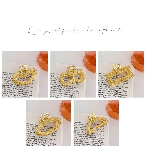 Kẹp tóc càng cua phong cách Hàn Quốc xi vàng cực đẹp - hàng hot trend