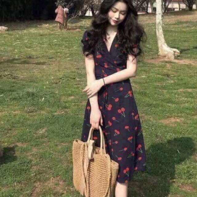 [Mã FATHANG5 giảm 10K đơn 50K] (KÈM ẢNH THẬT)🎈ĐẦM KIỀU MAXI CHERRY | BigBuy360 - bigbuy360.vn